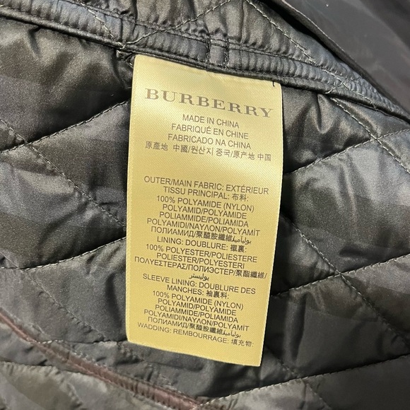 Burberry Brit Black Quilted Coat Small Petite - Picture 10 of 10